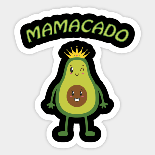 Mamacado pregnant mom new baby shower Sticker